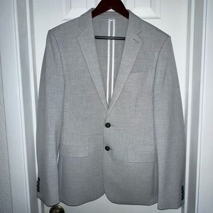 Express Extra Slim Light Gray Suit
